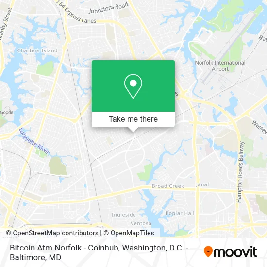 Bitcoin Atm Norfolk - Coinhub map