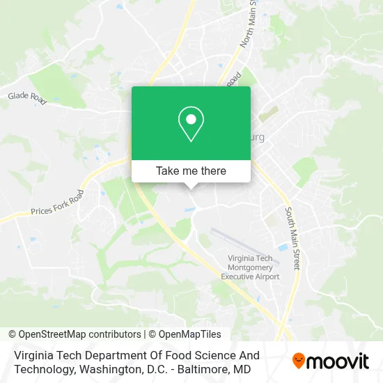 Virginia Tech Department Of Food Science And Technology map