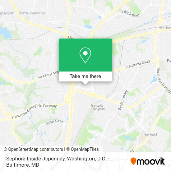 Sephora Inside Jcpenney map