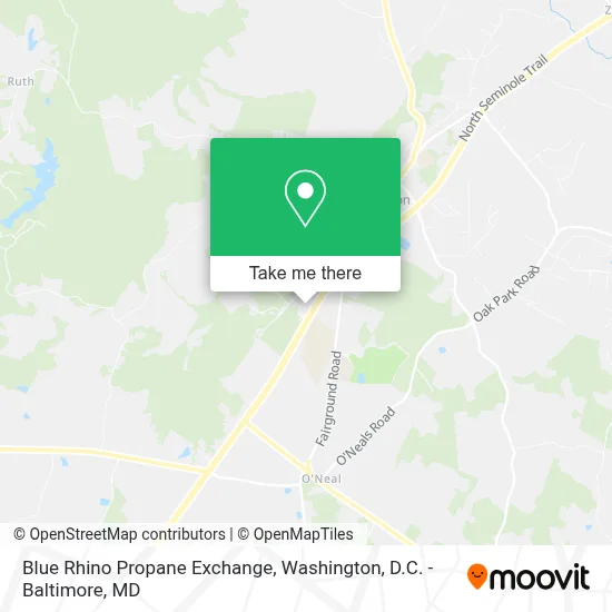 Blue Rhino Propane Exchange map