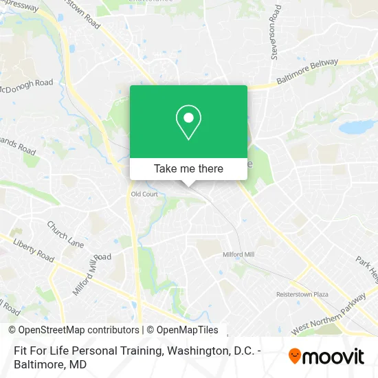 Fit For Life Personal Training map