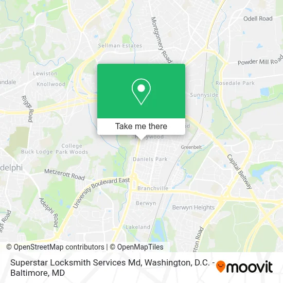 Superstar Locksmith Services Md map