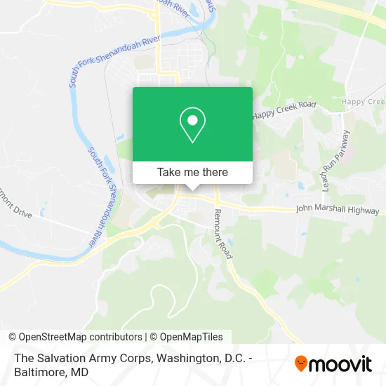 The Salvation Army Corps map