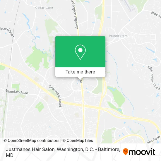 Justmanes Hair Salon map