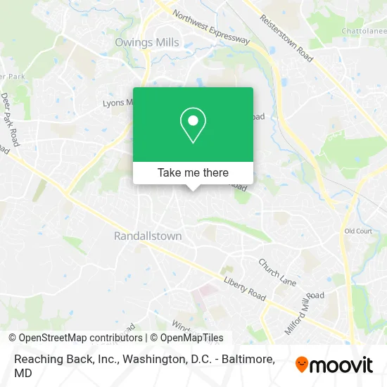 Reaching Back, Inc. map