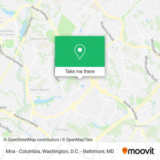 Mva - Columbia map