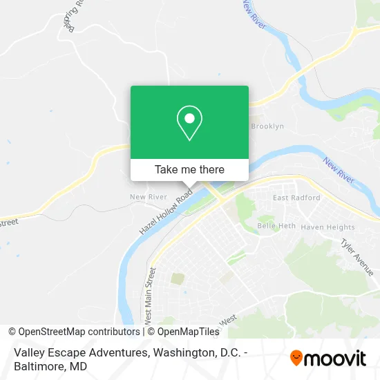 Valley Escape Adventures map