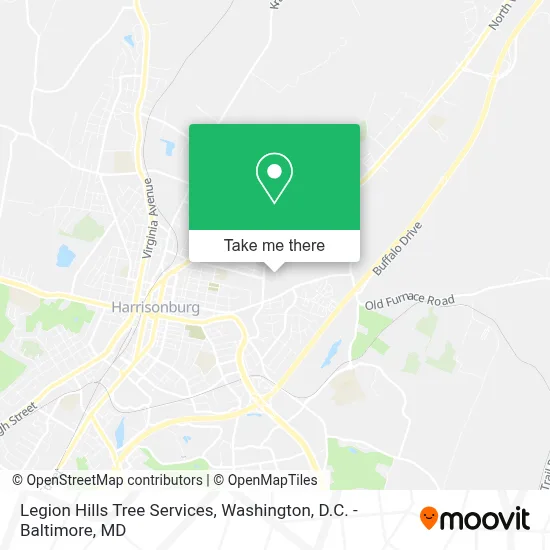 Legion Hills Tree Services map