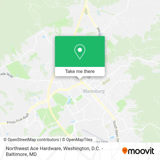 Northwest Ace Hardware map