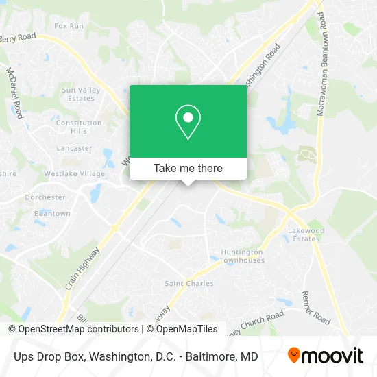 Ups Drop Box map