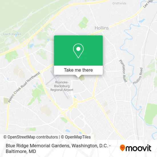 Blue Ridge Memorial Gardens map