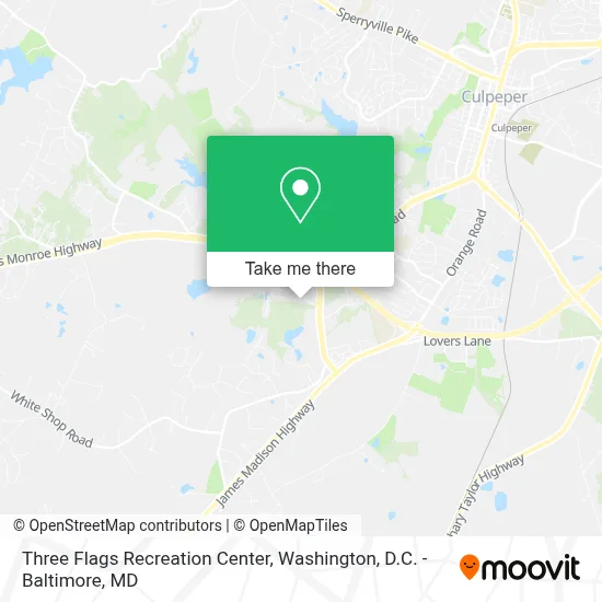 Three Flags Recreation Center map