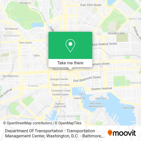 Department Of Transportation - Transportation Management Center map