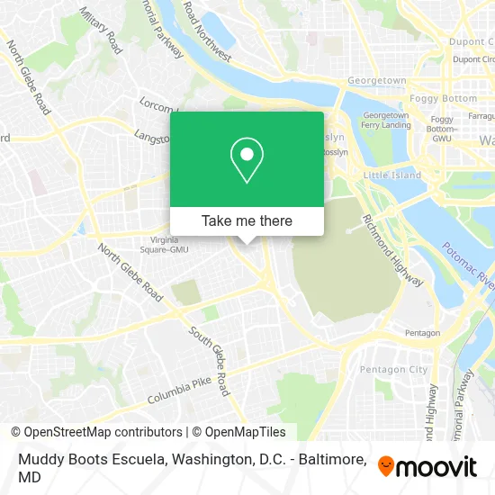 Muddy Boots Escuela map
