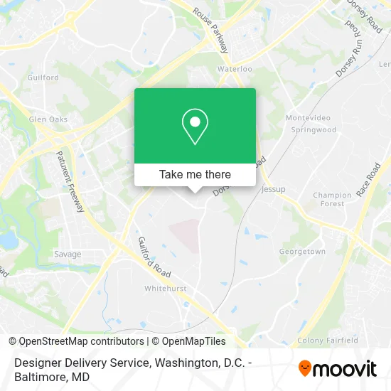 Designer Delivery Service map