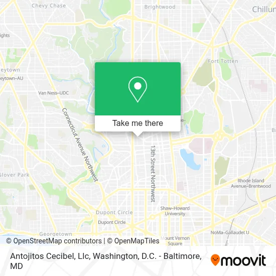 Antojitos Cecibel, Llc map