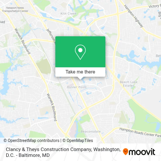 Clancy & Theys Construction Company map