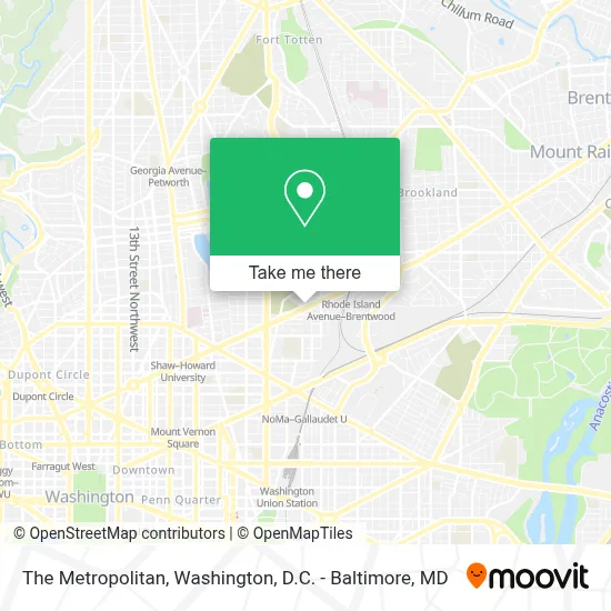 The Metropolitan map