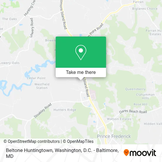 Beltone Huntingtown map