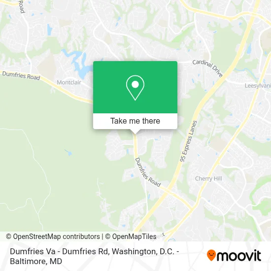 Dumfries Va - Dumfries Rd map
