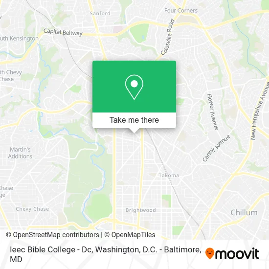Ieec Bible College - Dc map