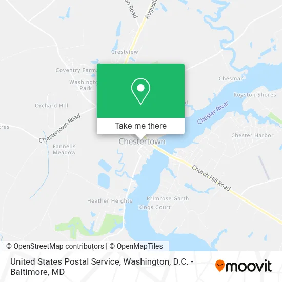 United States Postal Service map