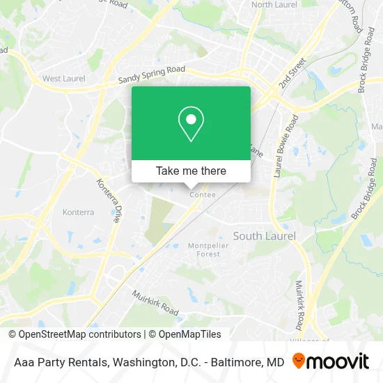 Aaa Party Rentals map