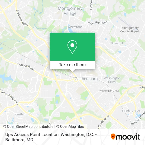 Ups Access Point Location map
