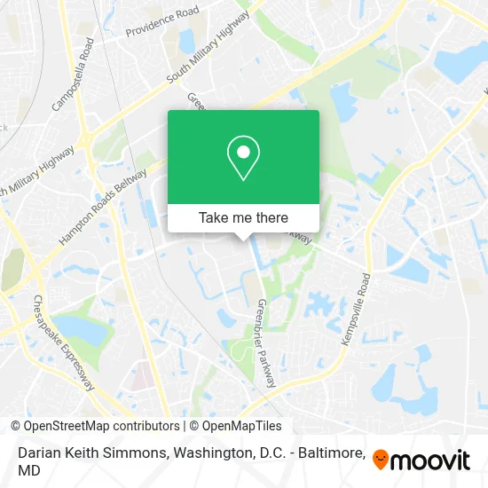 Darian Keith Simmons map