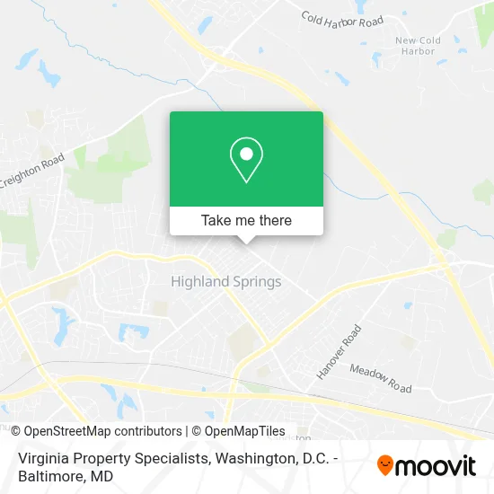 Virginia Property Specialists map