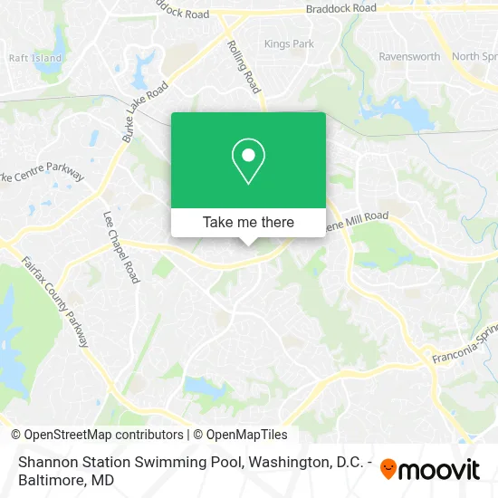 Shannon Station Swimming Pool map