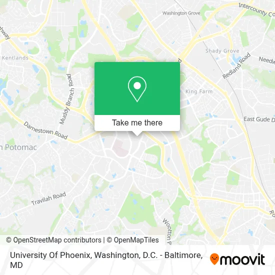 University Of Phoenix map