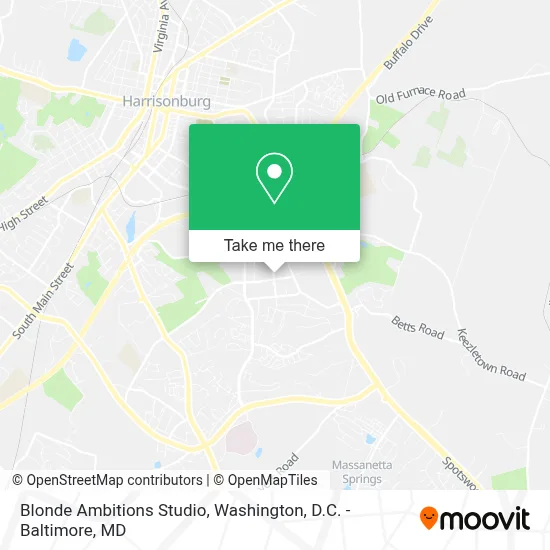 Blonde Ambitions Studio map