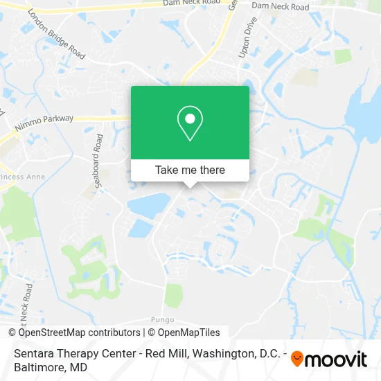 Sentara Therapy Center - Red Mill map
