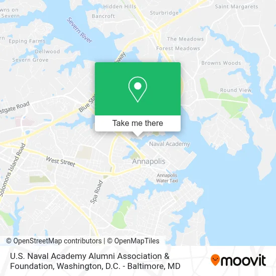 U.S. Naval Academy Alumni Association & Foundation map