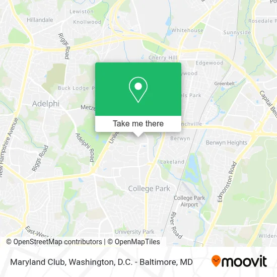 Maryland Club map