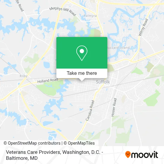 Veterans  Care Providers map