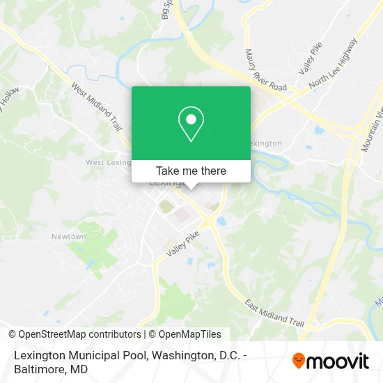 Lexington Municipal Pool map