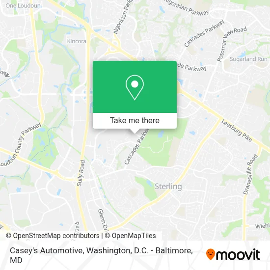 Casey's Automotive map