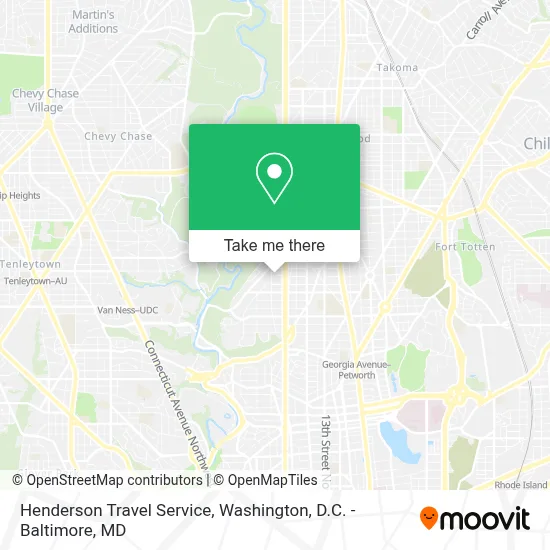 Henderson Travel Service map