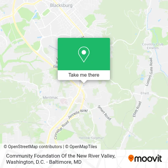 Community Foundation Of the New River Valley map
