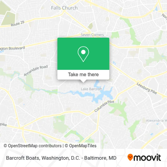 Barcroft Boats map
