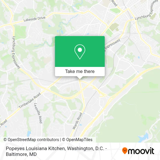 Popeyes Louisiana Kitchen map