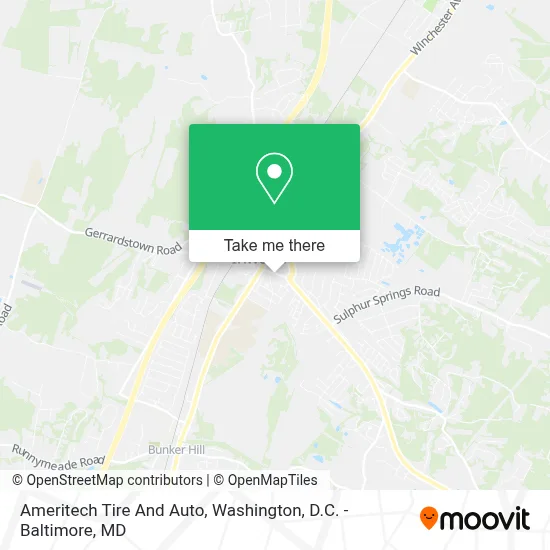 Ameritech Tire And Auto map