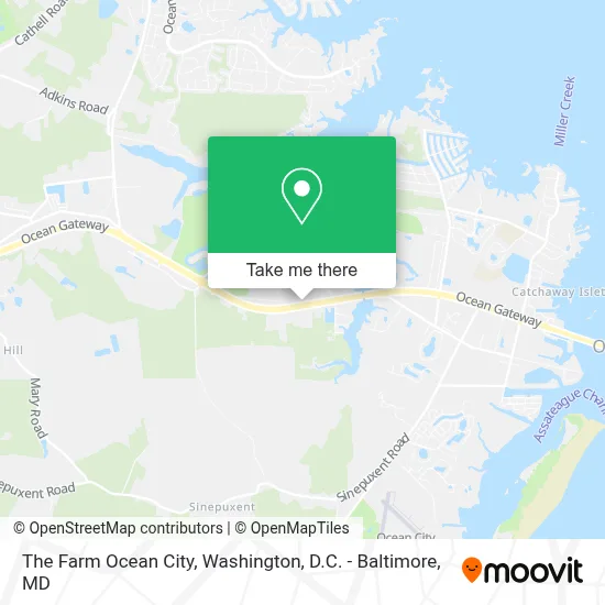 The Farm Ocean City map