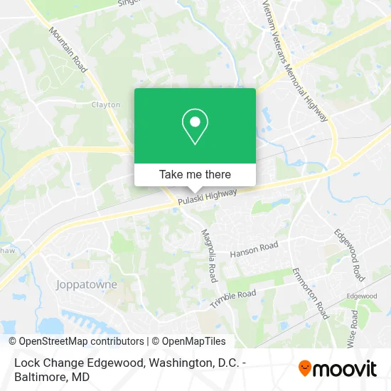 Lock Change Edgewood map