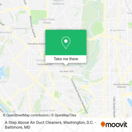 A Step Above Air Duct Cleaners map
