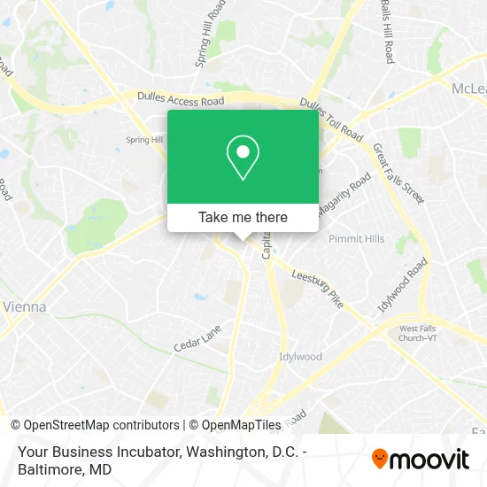 Your Business Incubator map