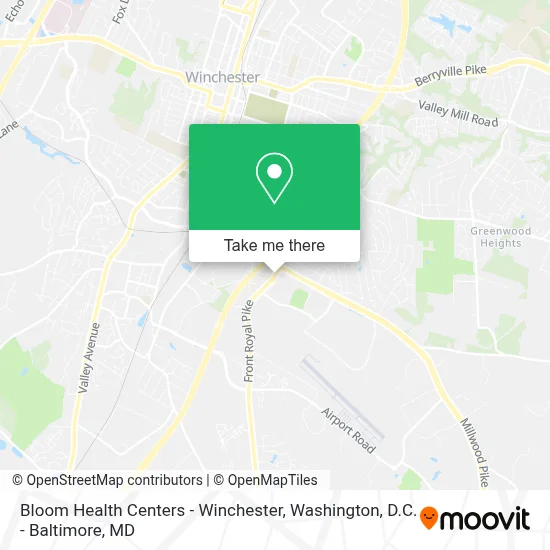 Bloom Health Centers - Winchester map