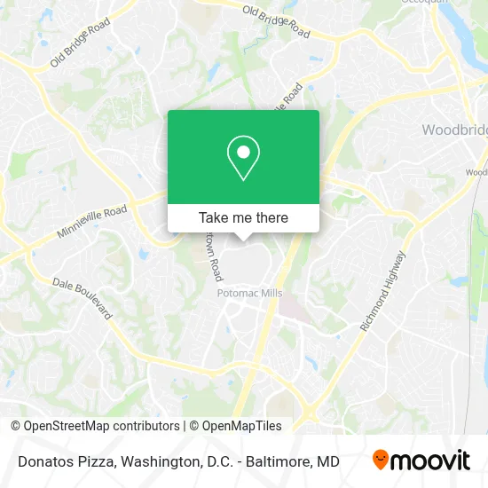 Donatos Pizza map